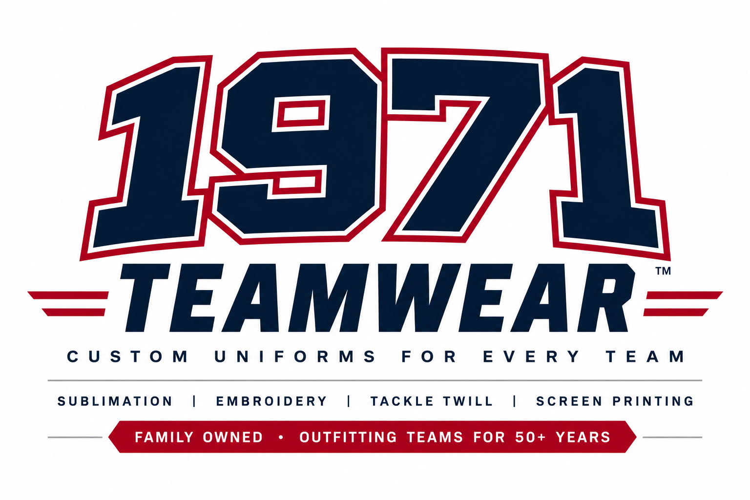 1971 Teamwear custom apparel services