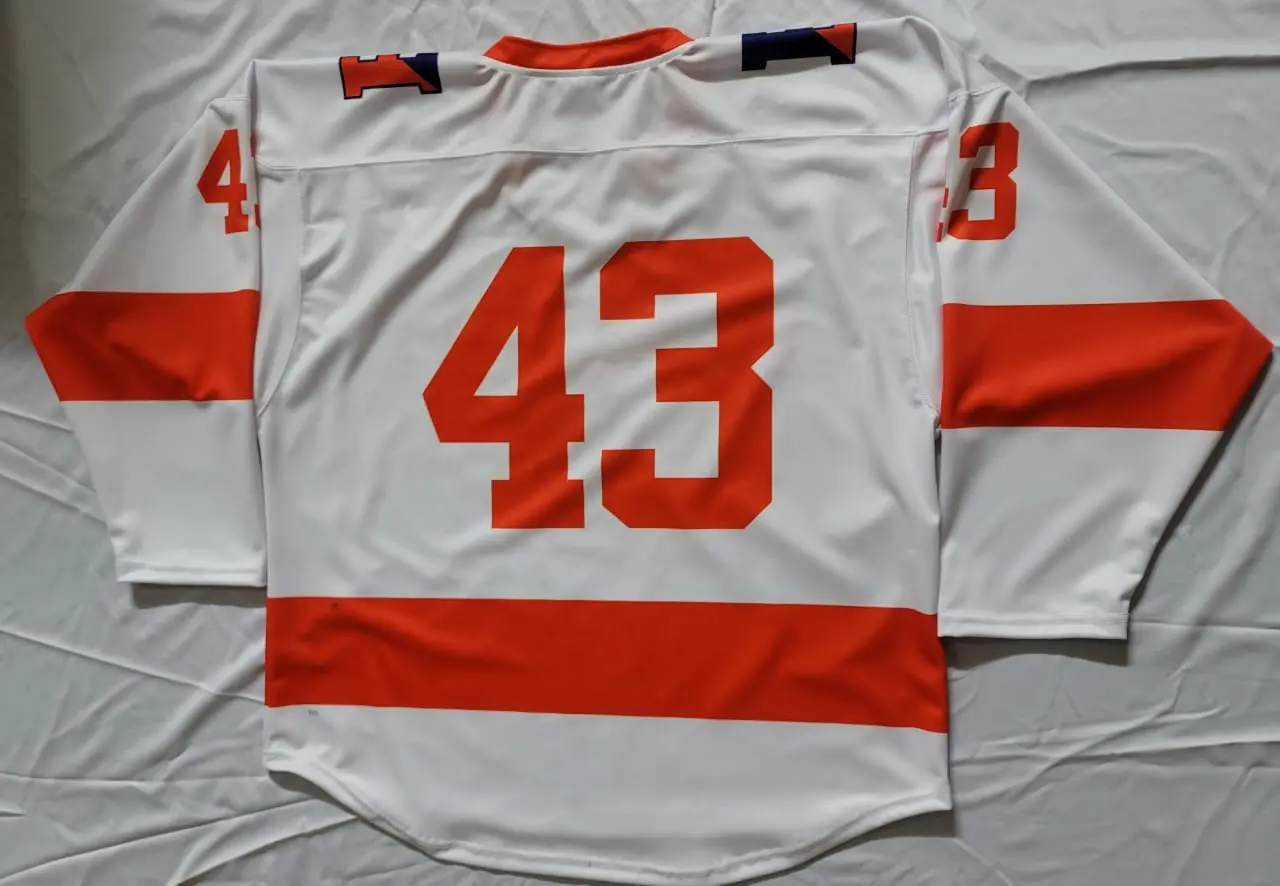 Finished Hobart replica hockey jersey back
