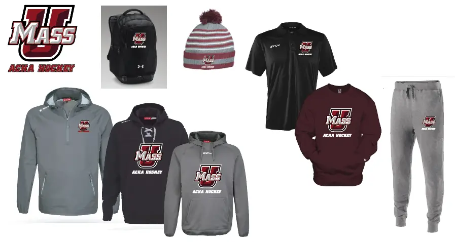 UMass ACHA Hockey off-the-field apparel collection