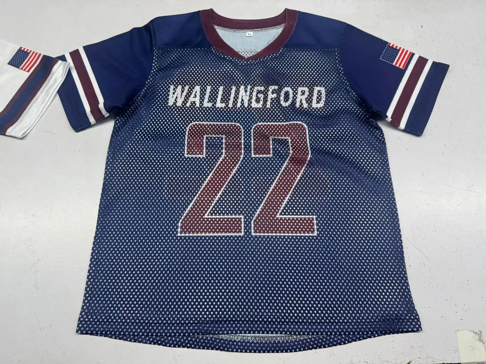 Wallingford navy lacrosse jersey front